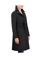 Cole Haan Signature Women's Trench Coat With Stand Collar - Black