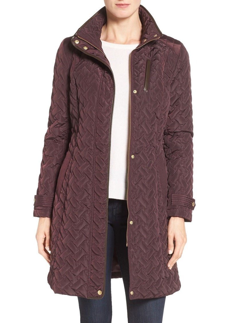 Cole Haan Signature Belted Quilted Coat