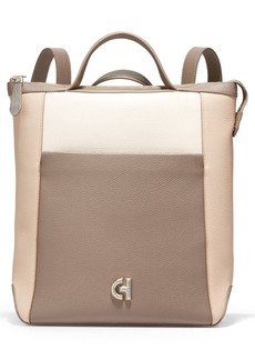 Cole Haan Small Grand Ambition Leather Convertible Luxe Backpack in Irish Coffee/Oat at Nordstrom Rack