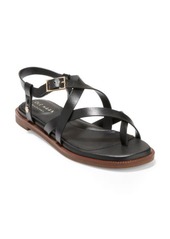 Cole Haan Strappy Leather Sandal in Black Leather at Nordstrom