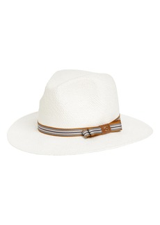 Cole Haan Straw Fedora Hat in White at Nordstrom Rack