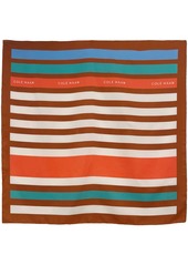 Cole Haan Striped Square Scarf - British Tan