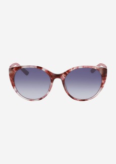Cole Haan Tortoise Round Cateye Sunglasses - Beige Size OSFA