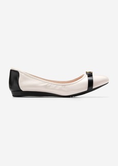 Cole Haan Women's Tova Bow Ballet Shoes - White Size 9.5