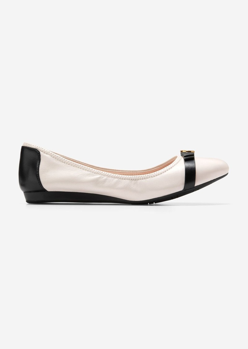 Cole Haan Women's Tova Bow Ballet Shoes - White Size 8.5