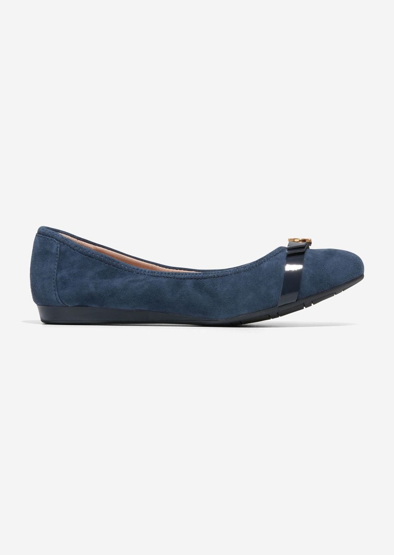 Cole Haan Women's Tova Bow Ballet Shoes - Blue Size 8.5