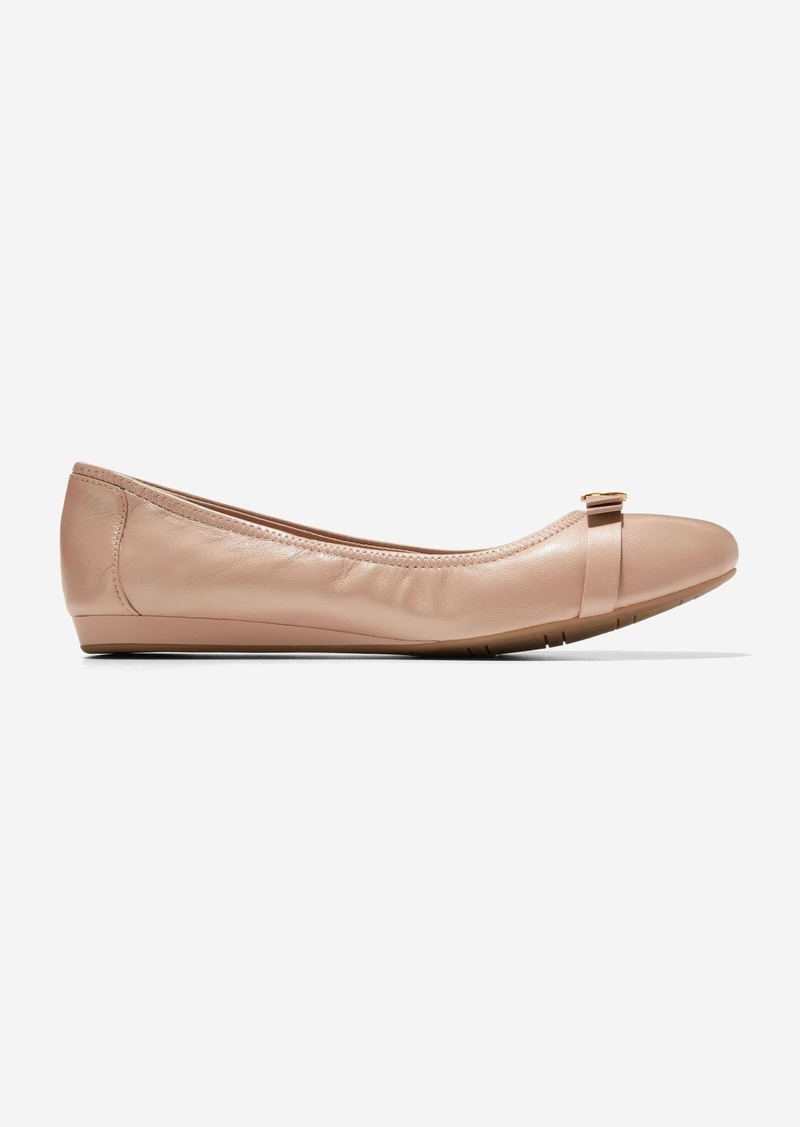 Cole Haan Women's Tova Bow Ballet Shoes - Beige Size 6.5
