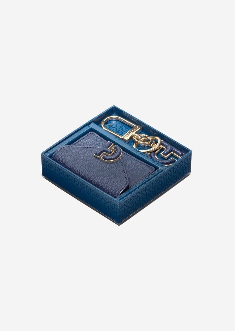 Cole Haan Town Card Case Gift Set - Blue Size OSFA