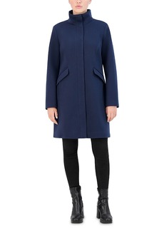 Cole Haan Twill Stand Collar Coat