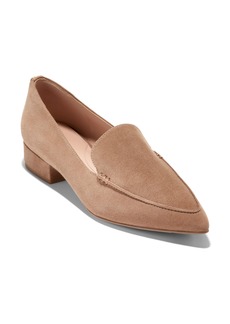 Cole Haan Vivian Pointed Toe Loafer in Whiskey Suede at Nordstrom Rack