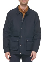 Cole Haan Waxed Cotton Rain Shirt Jacket