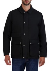 Cole Haan Waxed Cotton Rain Shirt Jacket