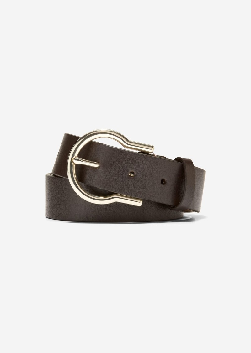 Cole Haan Women's 32Mm Hinged Buckle Belt - Brown Size XL