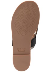 Cole Haan Women's Anica Lux Buckle Flat Sandals - Pecan Leather