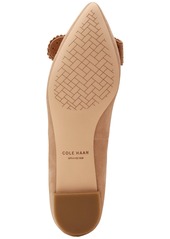 Cole Haan Women's Bellport Bow Skimmer Flats - Peacock Print Leather