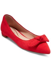 Cole Haan Women's Bellport Bow Skimmer Flats - True Red