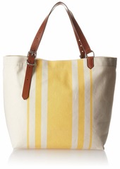 Cole Haan Women's Canvas Stripe Tote natural-sunset gold