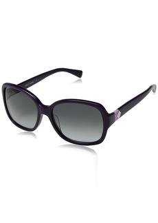 Cole Haan Women's Ch7001 Plastic Butterfly Cateye Sunglasses