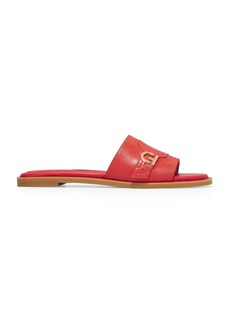 Cole Haan Women's Charlotte Slide Sandal Fiery RED Leather