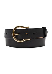 Cole Haan Women's Classic Hinged Buckle Belt - Black