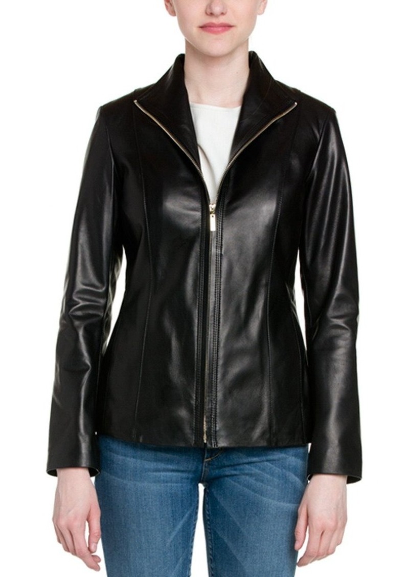 Cole Haan Women's Classic Leather Jacket