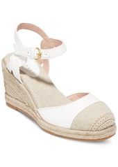 Cole Haan Women's Cloudfeel Ankle-Strap Espadrille Wedge Pumps