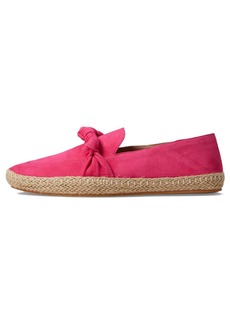 Cole Haan Women's CLOUDFEEL Knotted Espadrille Loafer Pink Peacock Suede/NAT Jute