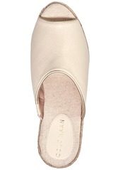 Cole Haan Women's Cloudfeel Southcrest Espadrille Mule Wedge Sandals - Ivory Leather