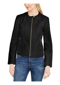 Cole Haan Women's Leather Collarless Jacket