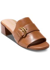 Cole Haan Women's Crosby Slide Dress Sandals - Pecan Leather