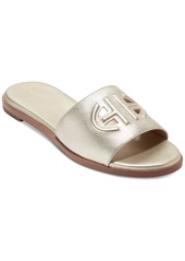 Cole Haan Women's Flynn Logo Slide Sandals - White Leather