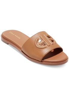 Cole Haan Women's Flynn Logo Slide Sandals - Pecan