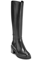 Cole Haan Women's Gema Lug Tall Boots - Black Leather