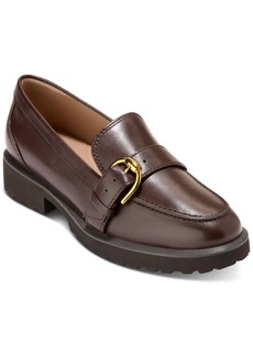 Cole Haan Women's Giana Buckle Loafers - Dark Chocolate