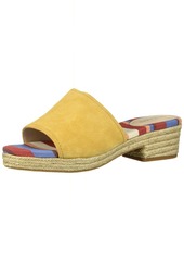 Cole Haan Women's GISELLE MID ESPADRILLE SANDAL II Wedge spruce yellow suede  B US