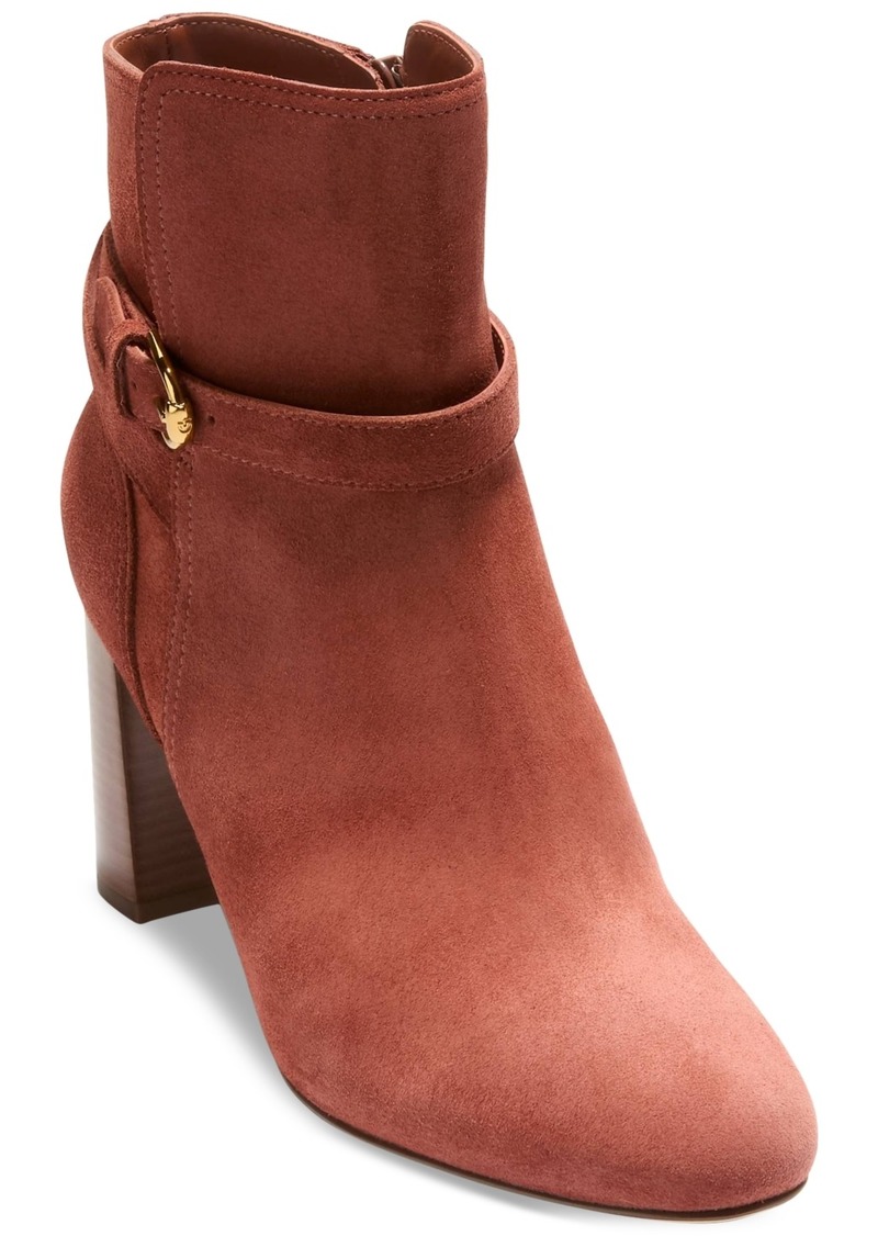 Cole Haan Women's Glendale Jodhpur High Heel Dress Booties - Dark Cuoio