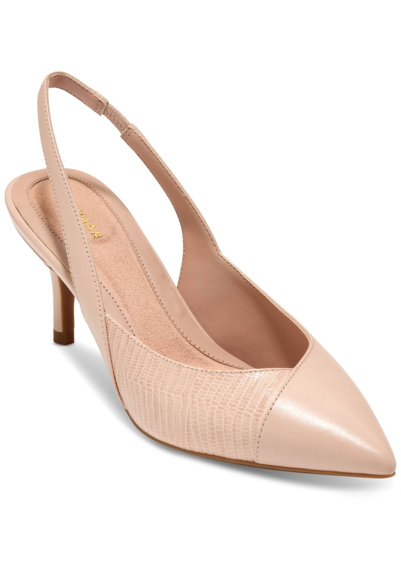 Cole Haan Women's Go-To Slingback Pumps - Porcelain Lizard