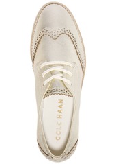 Cole Haan Women's Grand City Platform Oxford Flats - Gold Talca, Ivory