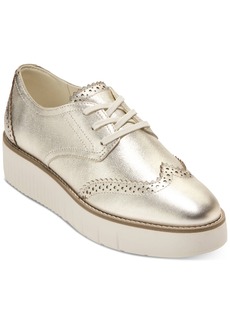 Cole Haan Women's Grand City Platform Oxford Flats - Gold Talca, Ivory