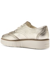 Cole Haan Women's Grand City Platform Oxford Flats - Gold Talca, Ivory