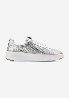 Cole Haan Women's GrandPrø Topspin Sneaker - Silver Size 8