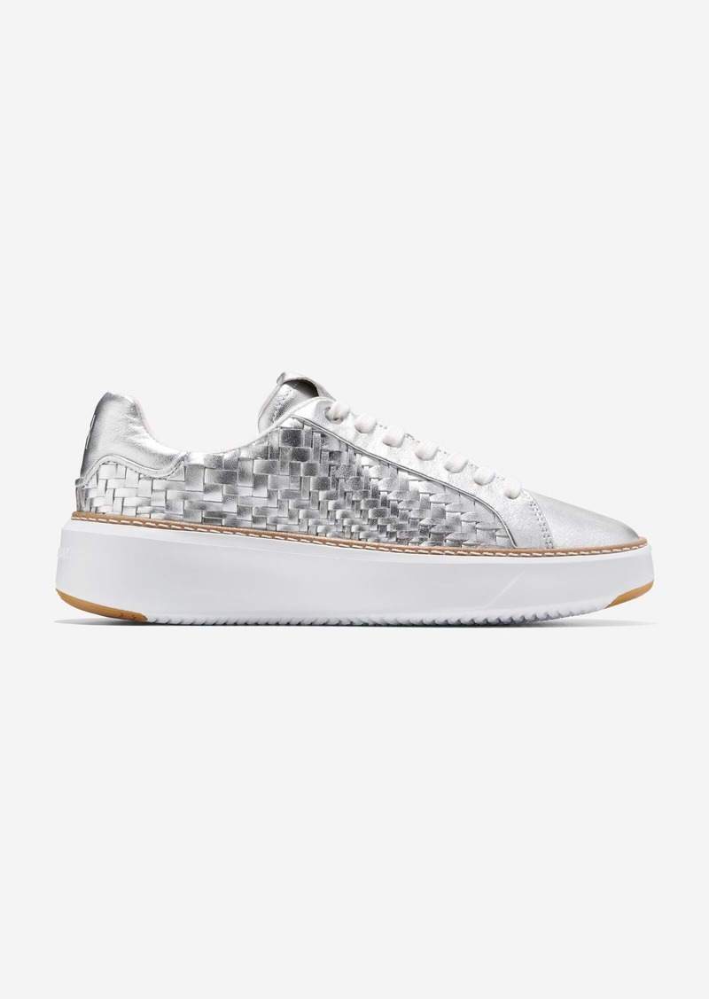 Cole Haan Women's GrandPrø Topspin Sneaker - Silver Size 7