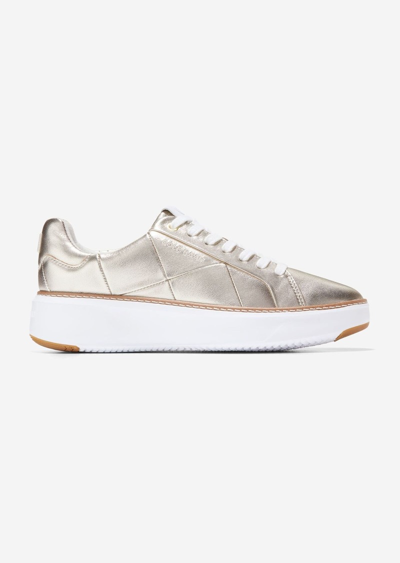 Cole Haan Women's GrandPrø Topspin Sneaker - Gold Size 5.5