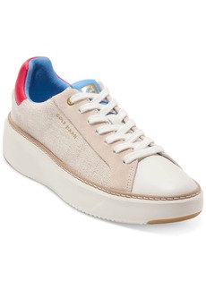 Cole Haan Women's Grandpro Topspin Sneakers - Natural Canvas, Ivory, Goji Berry