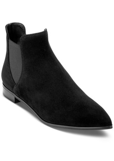 Cole Haan Women's Hara Pointed Toe Stretch Booties - Black Suede