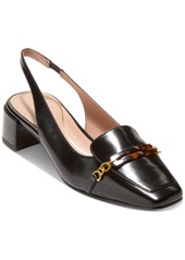 Cole Haan Women's Penley Slingback Pumps - Dark Cuoio Leather