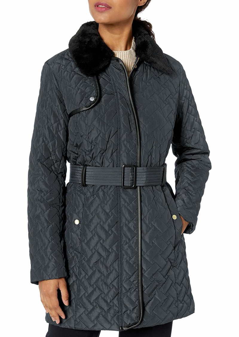 Cole Haan Women's Quilted Trench Coat