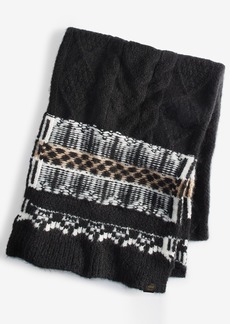 Cole Haan Women's Reversible Fair Isle Scarf - Black Multi