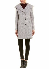 Cole Haan Women's Signature Dropped Shoulder Front Button Coat