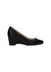 Cole Haan Women's The GO-to Wedge (60MM) Pump BLACK LEATHER WP  medium US